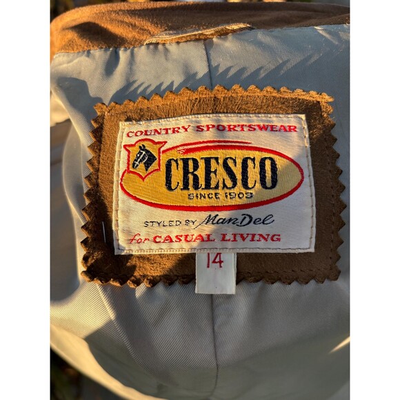 Cresco Country Sportswewr Suede Coat with Fur Collar - Picture 9 of 10